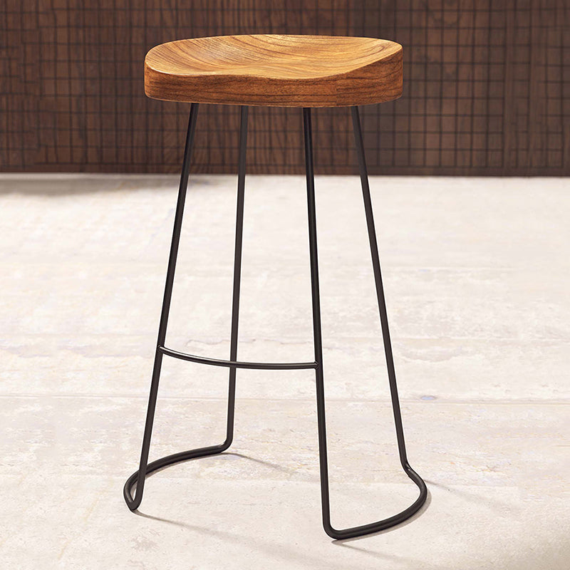1/4/5/7-teiliges industrielles rechteckiges Kneipentisch-Set aus Holz