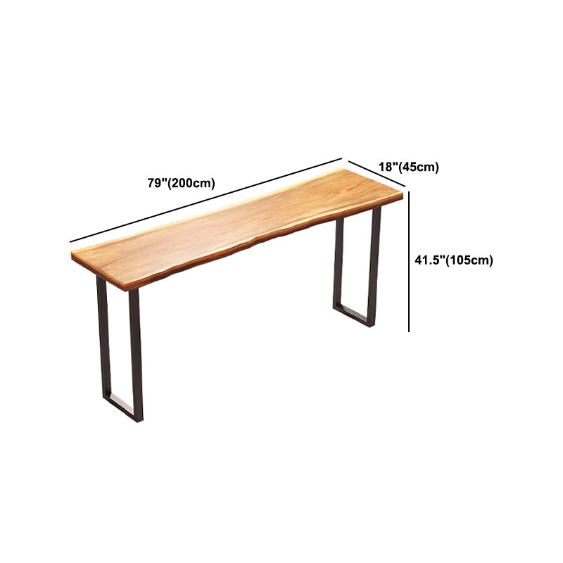 1/4/5/7-teiliges industrielles rechteckiges Kneipentisch-Set aus Holz