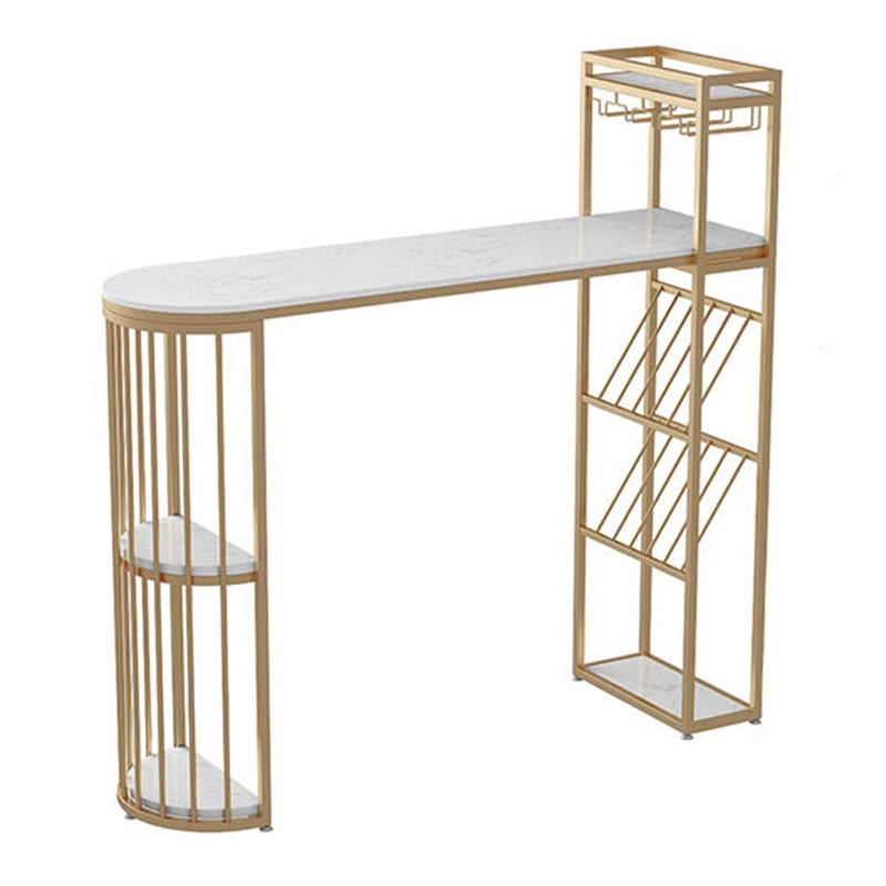 Glam – ensemble de Table de bar rectangulaire avec tabourets hauts en métal, 1/2/3 pièces, pour la maison
