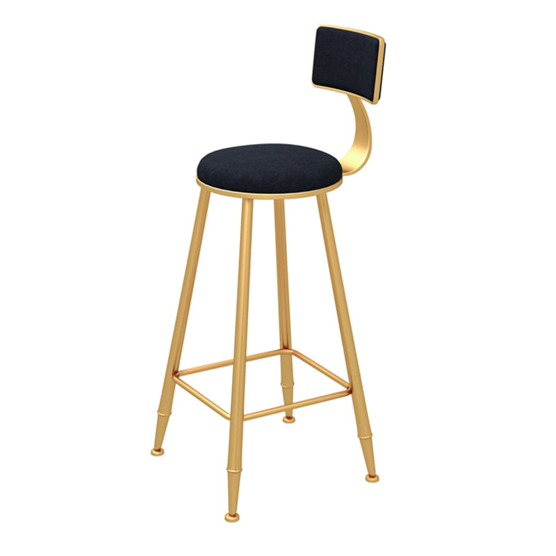 Glam 1/3/5 Pieces Bar Table Set Rectangle Stone Counter Table with Stools for Living Room Black 30"H Stool (Single) Clearhalo 'Bar Furniture' 'furn' 'furn_home_bar_bar_sets' 'Furniture' 'Home Bars & Bar Sets' 'home_bar_bar_sets' 'Kitchen & Dining Furniture' 5878402