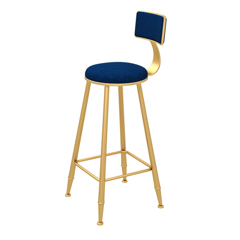 Glam 1/3/5 Pieces Bar Table Set Rectangle Stone Counter Table with Stools for Living Room Blue 30"H Stool (Single) Clearhalo 'Bar Furniture' 'furn' 'furn_home_bar_bar_sets' 'Furniture' 'Home Bars & Bar Sets' 'home_bar_bar_sets' 'Kitchen & Dining Furniture' 5878404