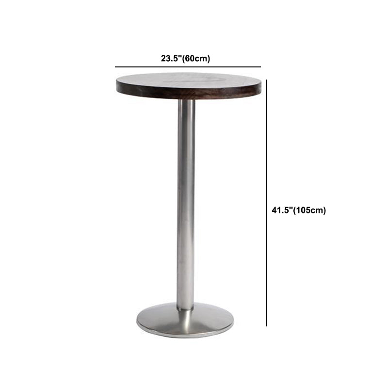 Modern Wood Pub Table Set 1/2/3 Pieces Round Counter Table Set
