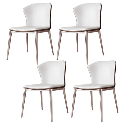 Modern Style Sintered Stone Dining Table Set 1/4/5/7/9 Pieces Dining Set for Home Use 4 White Chairs Clearhalo 'Dining Room Sets' 'Dining Tables & Seating' 'dining_room_set' 'furn' 'furn_dining_room_set' 'Furniture' 'Kitchen & Dining Furniture' 5878460