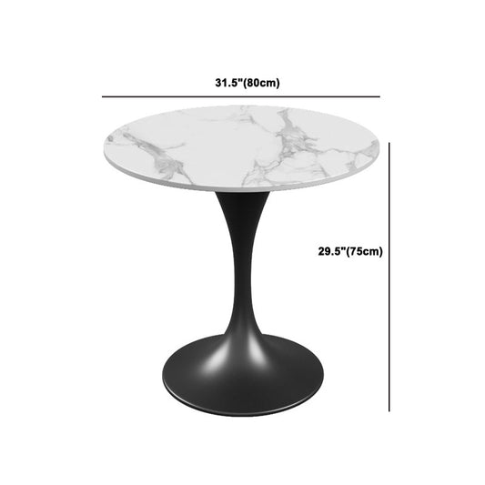 Juego de comedor de piedra sinterizada de estilo moderno Ronda 1/3/4/5 Piezas de comedor para uso en el hogar