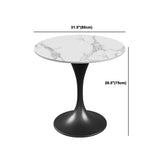 Juego de comedor de piedra sinterizada de estilo moderno Ronda 1/3/4/5 Piezas de comedor para uso en el hogar