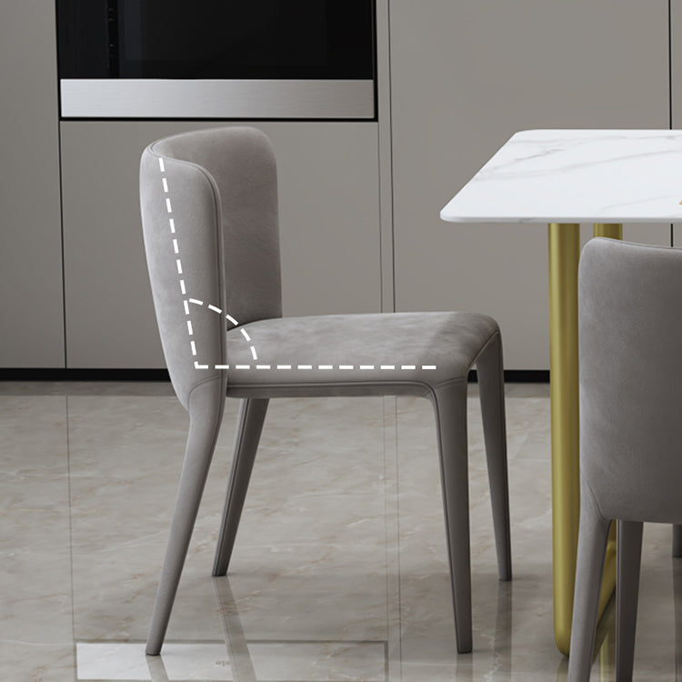 Nordic Dining Set 1/5/7 Pieces Rectangle Stone Dining Table for Kitchen