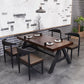 Industrial 1/3/5 Pieces Dining Set Rectangle Pine Wood Dining Table for Dining Room