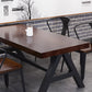 Industrial 1/3/5 Pieces Dining Set Rectangle Pine Wood Dining Table for Dining Room