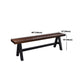Industrial 1/3/5 Pieces Dining Set Rectangle Pine Wood Dining Table for Dining Room
