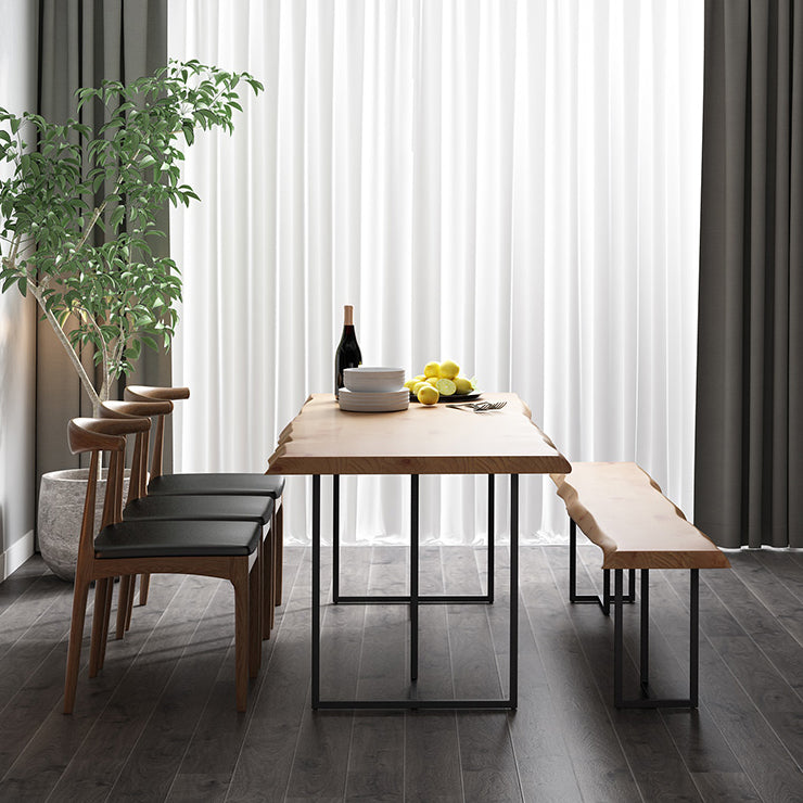 Moderne 1/5 stukken Dinerset rechthoekige dennenhout eettafel voor café