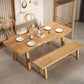 Moderno 1/4/5/6 pezzi set da pranzo tavolo da pranzo in legno di pino rettangolo per sala da pranzo