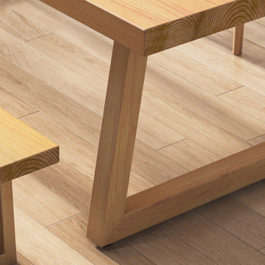 Juego de comedor moderno 1/2/4/5/7 Piezas Mesa de comedor de madera de pino rectangular para comedor