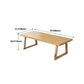Modern Dining Set 1/2/4/5/7 Pieces Rectangle Pine Wood Dining Table for Dining Room