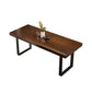 Industrial Dining Set 1/5/7 Pieces Rectangle Pine Wood Dining Table for Kitchen