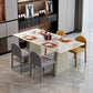 Stile moderno 1/5/7 pezzi set da pranzo tavolo da pranzo in pietra rettangolo per sala da pranzo