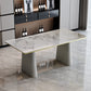 Stile moderno 1/5/7 pezzi set da pranzo tavolo da pranzo in pietra rettangolo per sala da pranzo