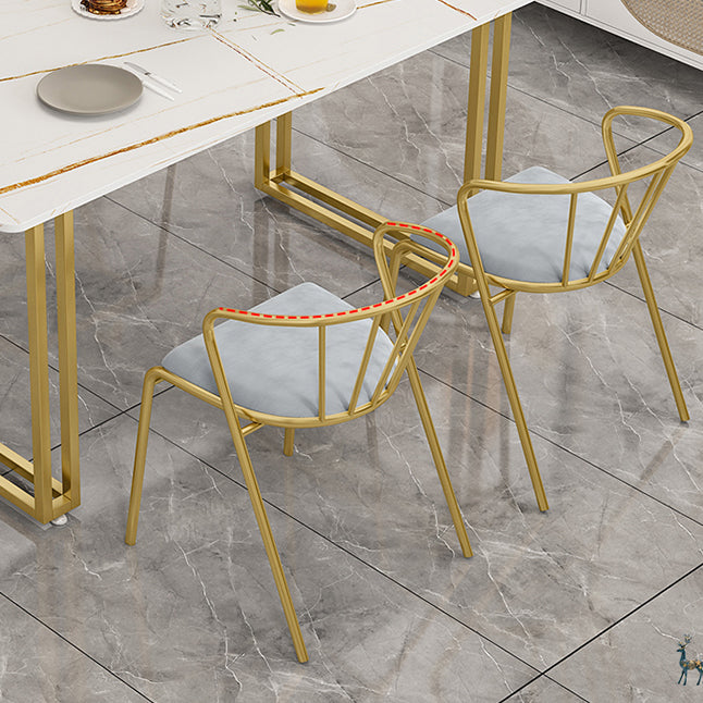 Nordic 1/5/7 Pieces Dining Set Rectangle Stone Dining Table for Kitchen