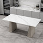 Modern Style Dining Set 1/5/7 Pieces Rectangle Stone Dining Table for Dining Room Kitchen