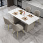 Modern Style Dining Set 1/5/7 Pieces Rectangle Stone Dining Table for Dining Room Kitchen