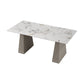 Modern Style Dining Set 1/5/7 Pieces Rectangle Stone Dining Table for Dining Room Kitchen