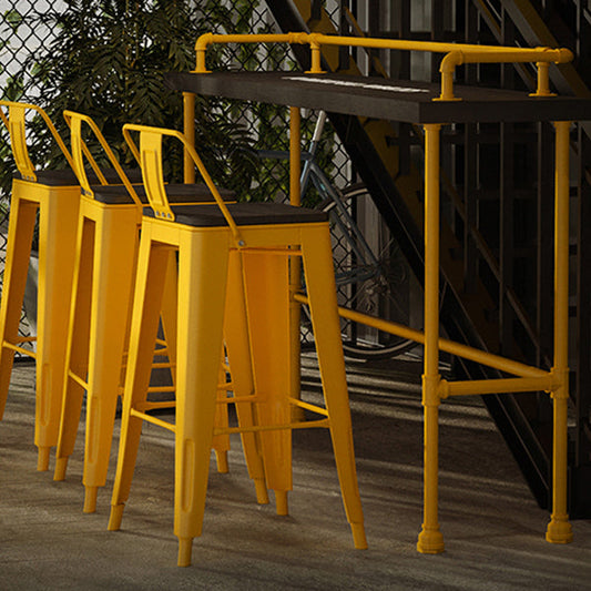 Tavolo da bar in legno massiccio tavolo da rettangolo nero altezza tavolo da pub con base metallica