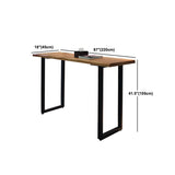 Tavolo da bar moderno di rettangolo tavolo da bar in legno massiccio per interno