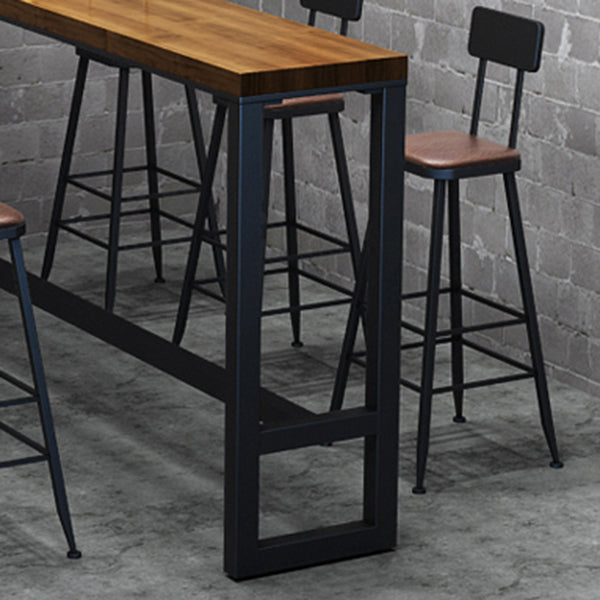Solid Wood Table Rectangle Dining Table for Kitchen Living Room Coffee Room Clearhalo 'Bar Furniture' 'Bar Tables' 'bar_tables' 'furn' 'furn_bar_tables' 'Furniture' 'Kitchen & Dining Furniture' 5878939