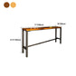 Modern Pub Table Solid Wood Bar Height Rectangle Table for Bar