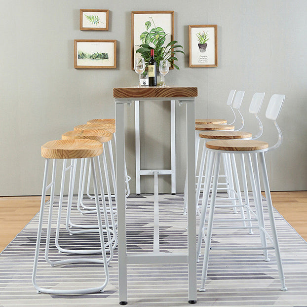 Modern Style Pub Table Solid Wood Rectangle Bar Table in Natural Clearhalo 'Bar Furniture' 'Bar Tables' 'bar_tables' 'furn' 'furn_bar_tables' 'Furniture' 'Kitchen & Dining Furniture' 5879104