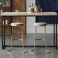 Modern White Wooden Bar Table Dining Table for Kitchen Living Room 78.7"L x 15.7"W x 41.3"H Black Without Chairs Clearhalo 'Bar Furniture' 'Bar Tables' 'bar_tables' 'furn' 'furn_bar_tables' 'Furniture' 'Kitchen & Dining Furniture' 5879132
