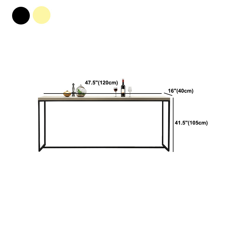 Modern White Wooden Bar Table Dining Table for Kitchen Living Room Clearhalo 'Bar Furniture' 'Bar Tables' 'bar_tables' 'furn' 'furn_bar_tables' 'Furniture' 'Kitchen & Dining Furniture' 5879137