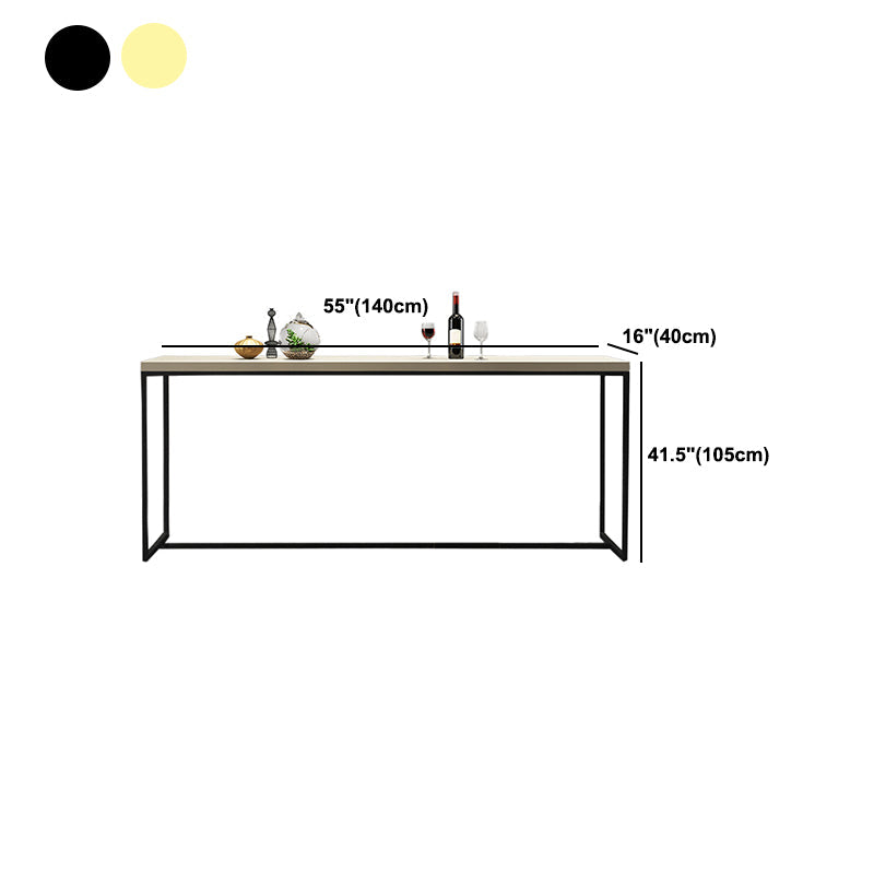 Modern White Wooden Bar Table Dining Table for Kitchen Living Room Clearhalo 'Bar Furniture' 'Bar Tables' 'bar_tables' 'furn' 'furn_bar_tables' 'Furniture' 'Kitchen & Dining Furniture' 5879138