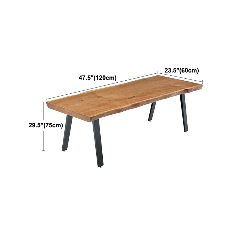 Solid Wood Work Table Home Office Free Form Modern Writing Desk Clearhalo 'furn' 'furn_office_desk' 'Furniture' 'Office Desks' 'Office Furniture' 'office_desk' 5881562