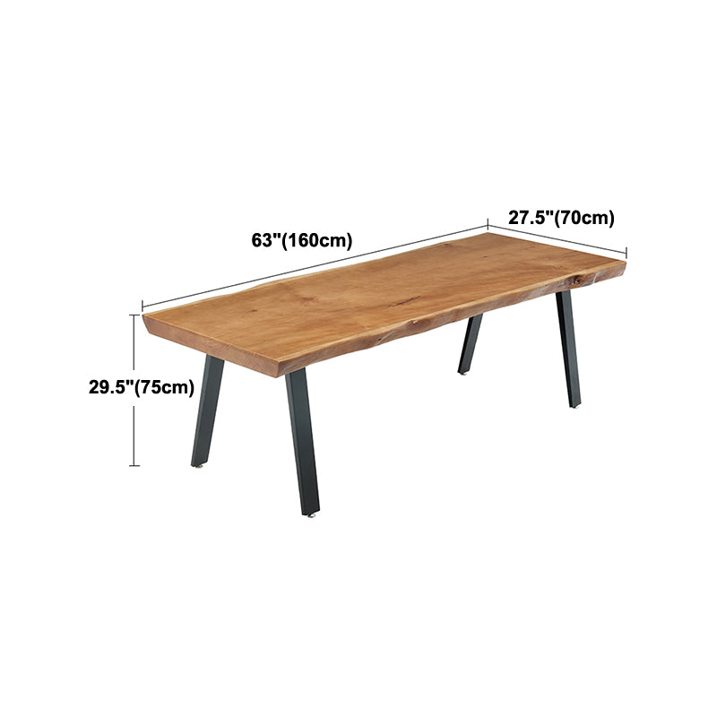 Solid Wood Work Table Home Office Free Form Modern Writing Desk Clearhalo 'furn' 'furn_office_desk' 'Furniture' 'Office Desks' 'Office Furniture' 'office_desk' 5881564