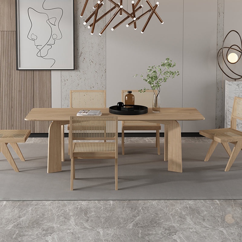 Curved Meeting Table Home Office Solid Wood Modern Writing Desk Clearhalo 'furn' 'furn_office_desk' 'Furniture' 'Office Desks' 'Office Furniture' 'office_desk' 5881579