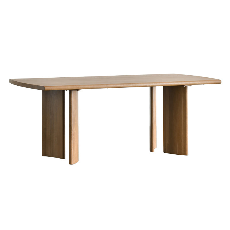 Solid Wood Meeting Table Home Office Curved Industrial Writing Desk 63"L x 31.5"W x 29.5"H Clearhalo 'furn' 'furn_office_desk' 'Furniture' 'Office Desks' 'Office Furniture' 'office_desk' 5881599