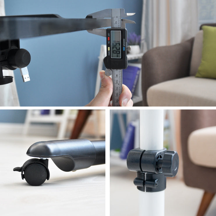 Convertitore in piedi curvo convertitore scrivania in legno fabbricato scrivania regolabile, 23,6 "l x 15,7" w