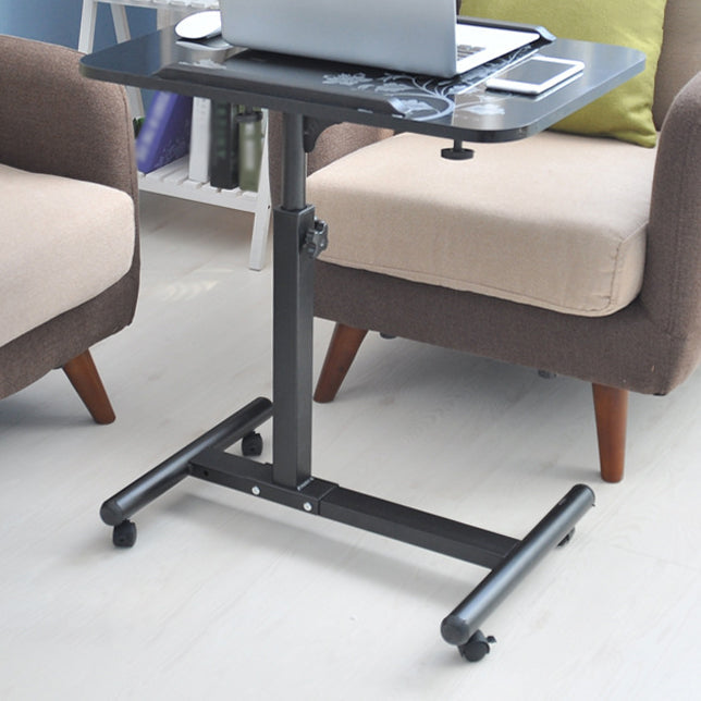 Convertitore in piedi curvo convertitore scrivania in legno fabbricato scrivania regolabile, 23,6 "l x 15,7" w