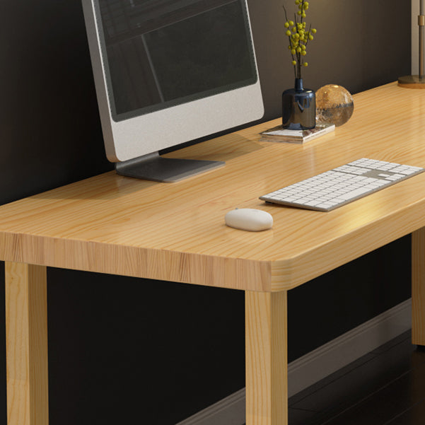 Modern Solid Wood Desk Natural L-Shape Office Writing Desk Excluding Chairs Clearhalo 'furn' 'furn_office_desk' 'Furniture' 'Office Desks' 'Office Furniture' 'office_desk' 5881650