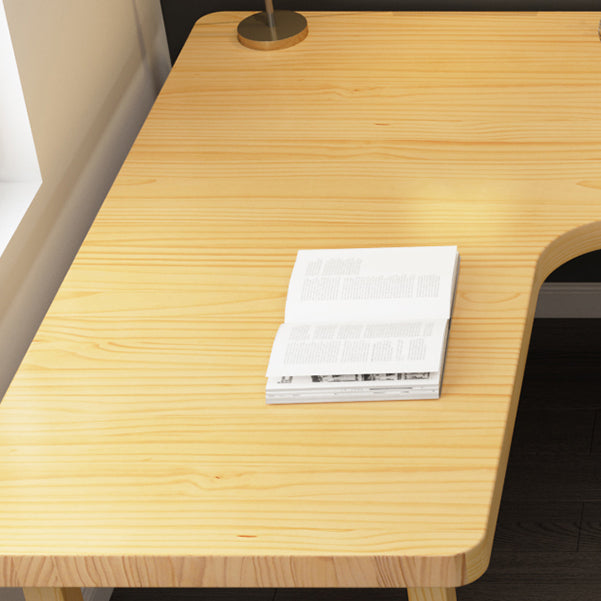 Modern Solid Wood Desk Natural L-Shape Office Writing Desk Excluding Chairs Clearhalo 'furn' 'furn_office_desk' 'Furniture' 'Office Desks' 'Office Furniture' 'office_desk' 5881651