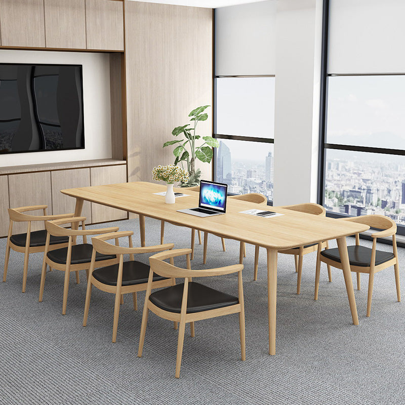 Contemporary Solid Wood Writing Desk Rectangular Office Desk Clearhalo 'furn' 'furn_office_desk' 'Furniture' 'Office Desks' 'Office Furniture' 'office_desk' 5881689