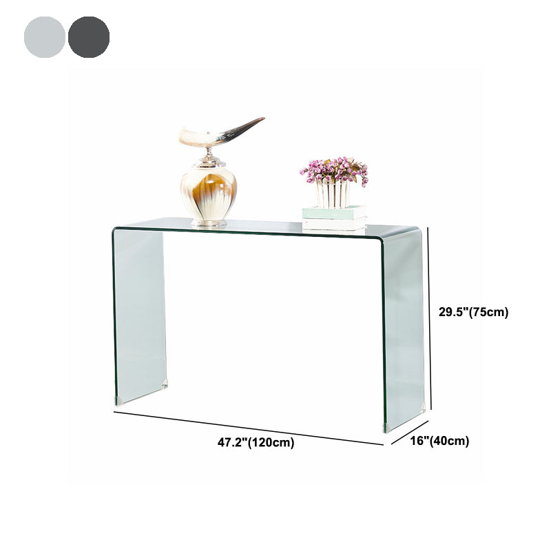 30 "h現代のオフィスデスクアクリル長方形のライティングデスク