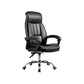 24"W Contemporary Executive Chair Swivel Upholstered Managers Chair Black 1 Piece Without Footrest Clearhalo 'furn' 'furn_office_chair' 'Furniture' 'Office Chairs' 'Office Furniture' 'office_chair' 5881827