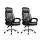 24"W Contemporary Executive Chair Swivel Upholstered Managers Chair Black 2 Piece Set Without Footrest Clearhalo 'furn' 'furn_office_chair' 'Furniture' 'Office Chairs' 'Office Furniture' 'office_chair' 5881828