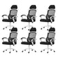 18" Wide Contemporary Office Chair Tilt Mechanism Swivel Chair 6 Piece Set Without Footrest White Clearhalo 'furn' 'furn_office_chair' 'Furniture' 'Office Chairs' 'Office Furniture' 'office_chair' 5881841