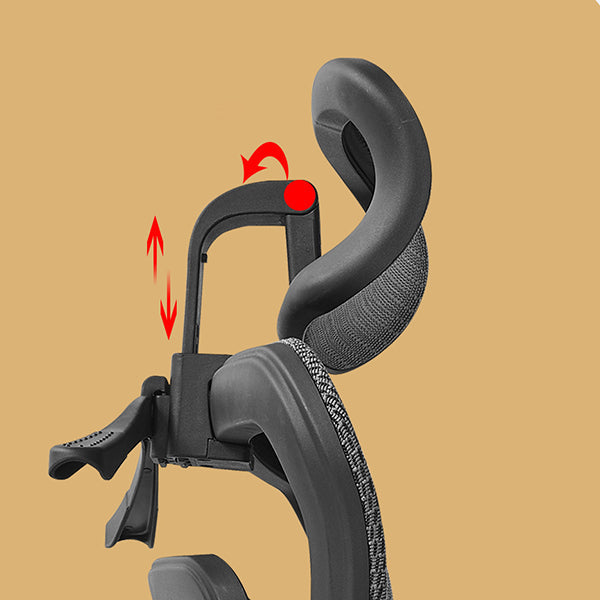 Sedia da ufficio di supporto lombare contemporaneo sedia da scrivania ad alta schiena