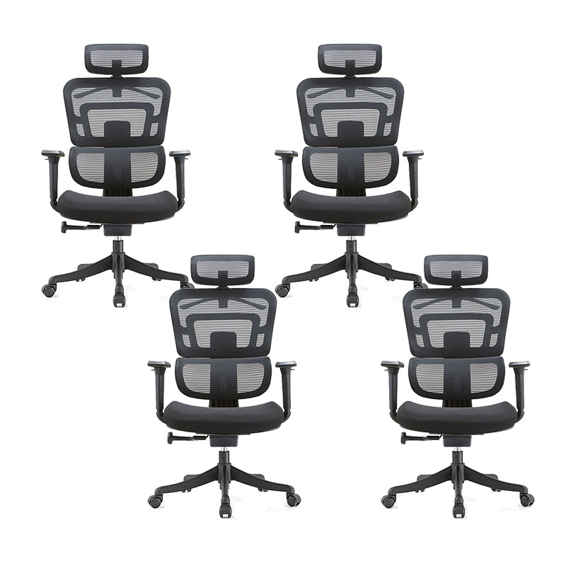 Sedia da ufficio di supporto lombare contemporaneo sedia da scrivania ad alta schiena