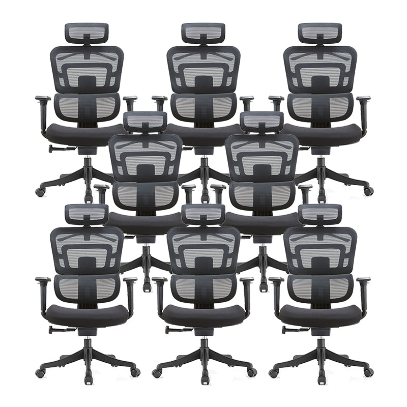 Sedia da ufficio di supporto lombare contemporaneo sedia da scrivania ad alta schiena