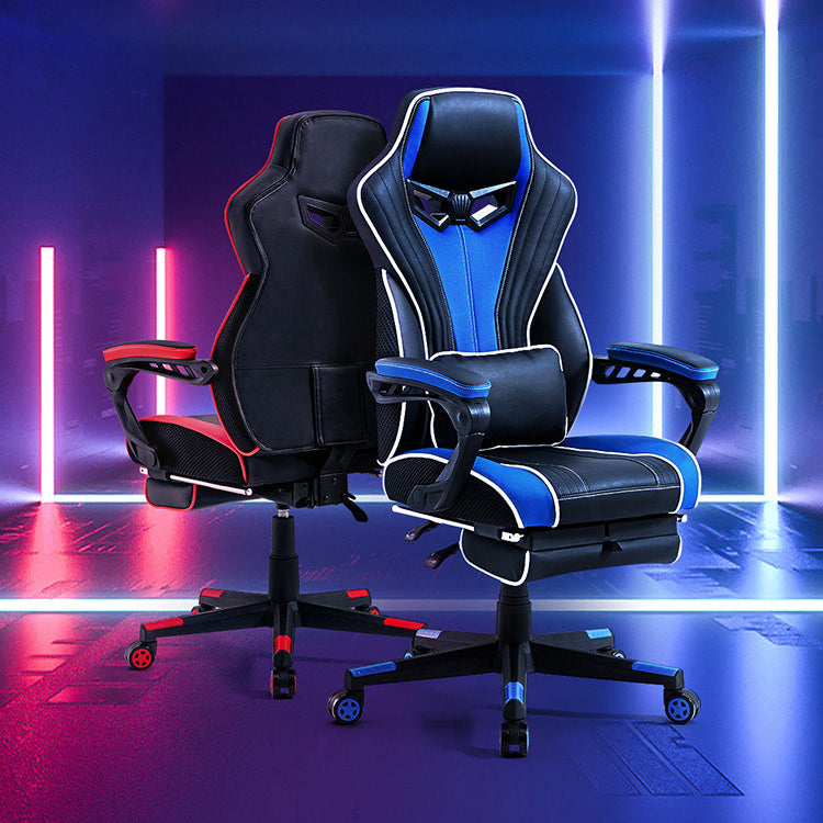 28"W Contemporary Swivel Chair Tilt Mechanism Upholstered Arm Chair Clearhalo 'furn' 'furn_office_chair' 'Furniture' 'Office Chairs' 'Office Furniture' 'office_chair' 5881923
