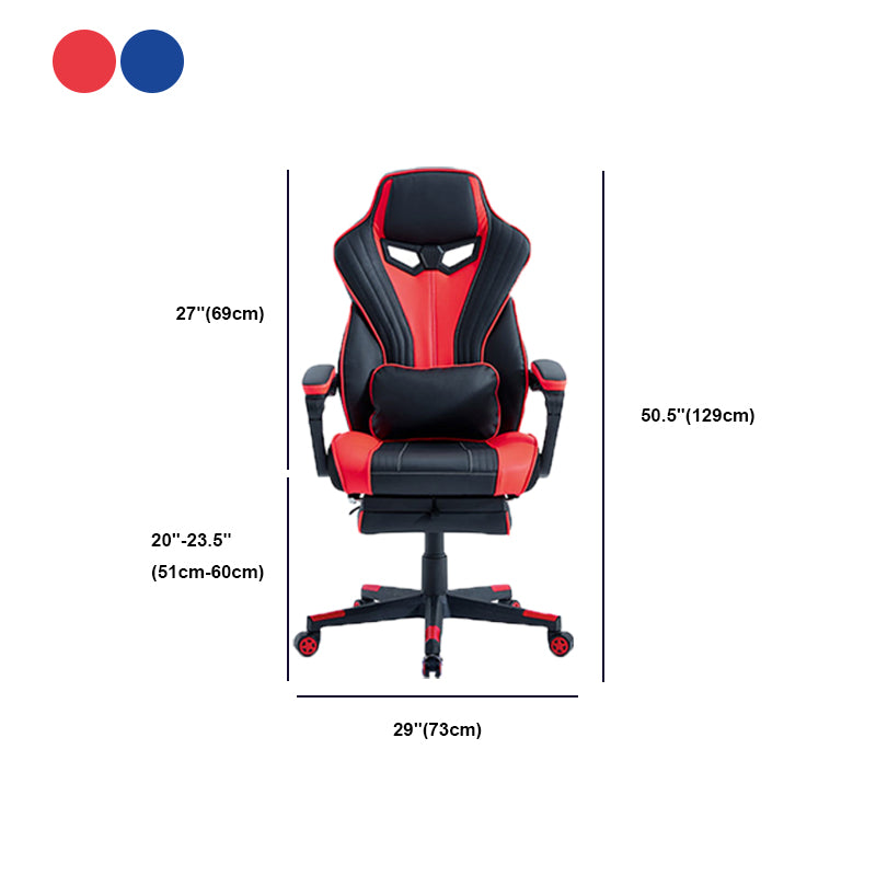 28"W Contemporary Swivel Chair Tilt Mechanism Upholstered Arm Chair Clearhalo 'furn' 'furn_office_chair' 'Furniture' 'Office Chairs' 'Office Furniture' 'office_chair' 5881924